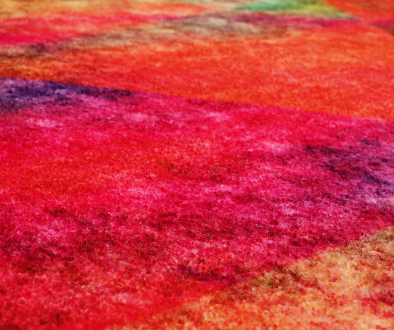 Remick Red & Multi-Color Triangles Area Rug, (8' X 10') 4 Remick Red & Multi-Color Triangles Area Rug, (8' X 10') - Image 4