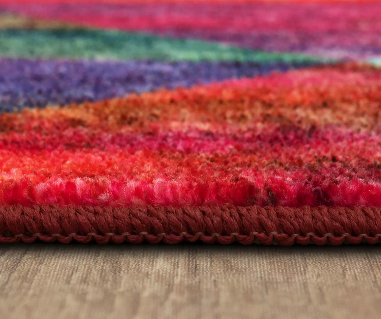 Remick Red & Multi-Color Triangles Area Rug, (8' X 10') 5 Remick Red & Multi-Color Triangles Area Rug, (8' X 10') - Image 5