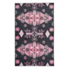 Eidenau Black & Pink Geometric Area Rug, (5' X 8')