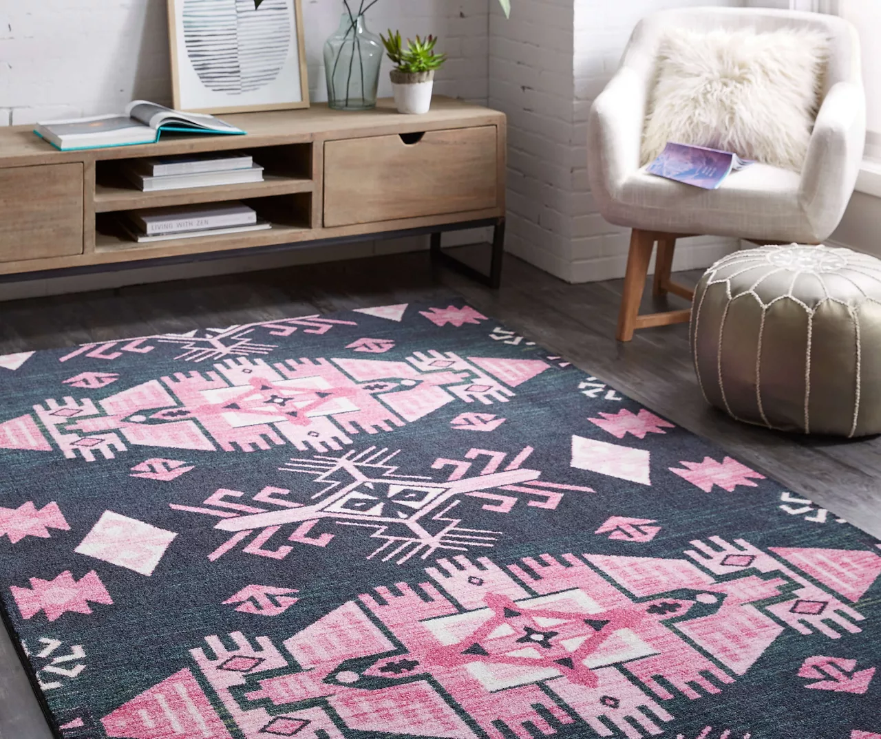 Mohawk Home Eidenau Pink Area Rug 6 Mohawk Home Eidenau Pink Area Rug - Image 6