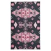 Eidenau Black & Pink Geometric Area Rug, (8' X 10')