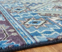 Odell Navy & Gray Pattern Patchwork Area Rug, (5' X 8') -Carpet Promotion 810600605 A8 4 1