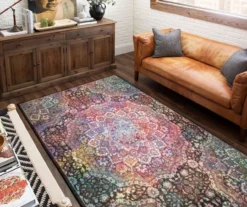 Joliet Black & Multi-Color Mandala Area Rug, (5' X 8') -Carpet Promotion 810600610 A0 4