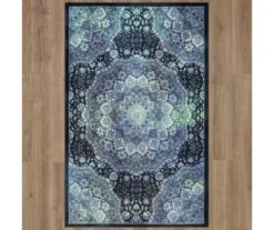 Joliet Black & Blue Mandala Area Rug, (5' X 8') -Carpet Promotion 810600615 A0 2 1