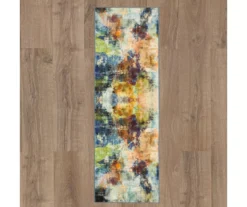 Decollage Blue & Orange Abstract Area Rug, (2' X 8') 9 Decollage Blue & Orange Abstract Area Rug, (2' X 8') -Carpet Promotion 810600618 A0 2