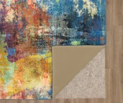 Decollage Blue & Orange Abstract Area Rug, (2' X 8') 10 Decollage Blue & Orange Abstract Area Rug, (2' X 8') -Carpet Promotion 810600618 A8 2