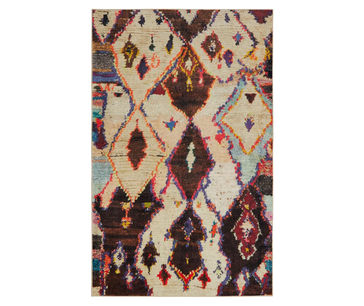 Tempe Beige & Multi-Color Abstract Area Rug, (8' X 10') 1 Tempe Beige & Multi-Color Abstract Area Rug, (8' X 10')