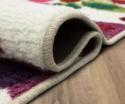 Mohawk White & Jewel-Tone Bright Floral Area Rug -Carpet Promotion 810600625 A8 5