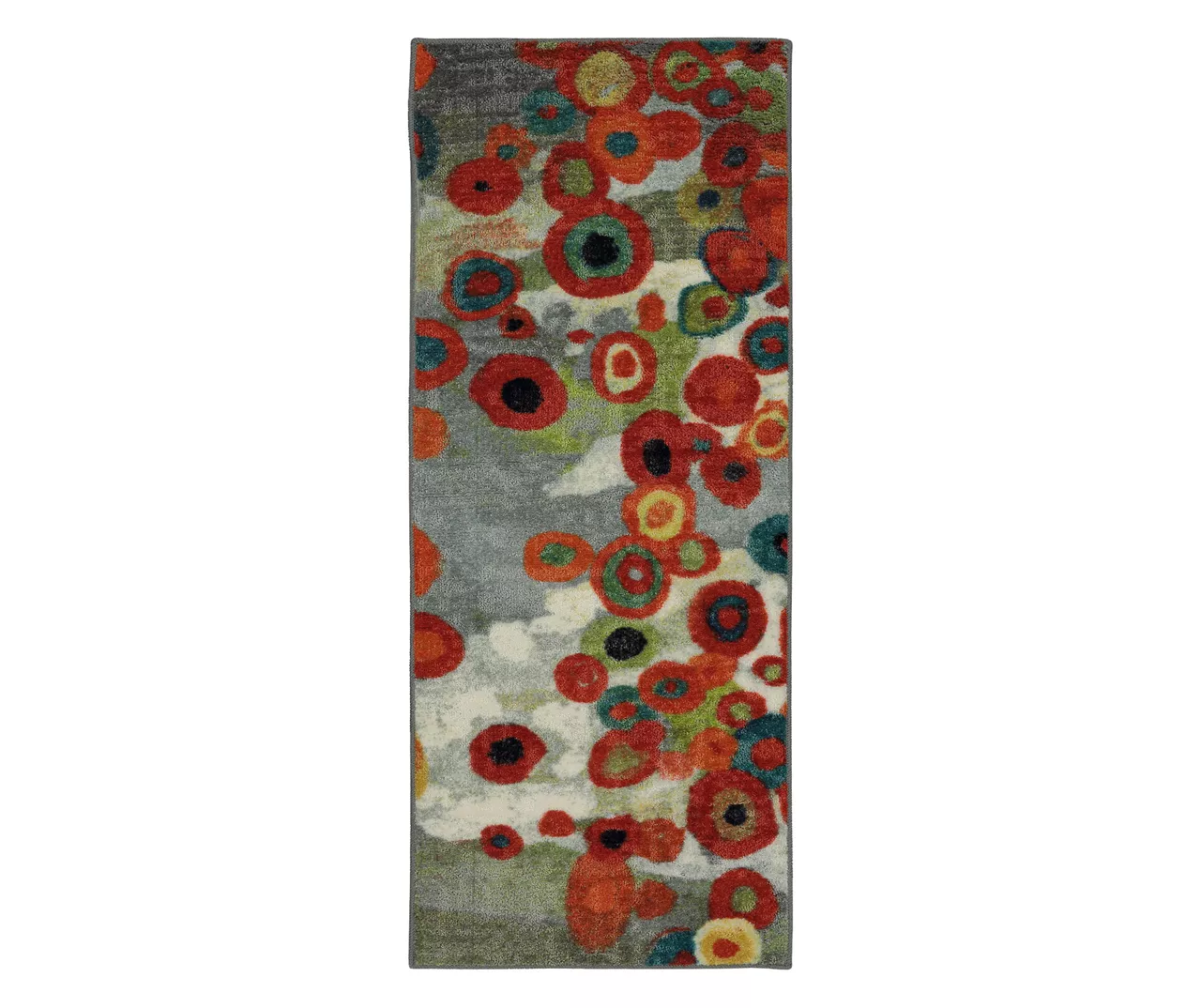 Mohawk Tossed Floral Orange & Multi-Color Area Rug 1 Mohawk Tossed Floral Orange & Multi-Color Area Rug