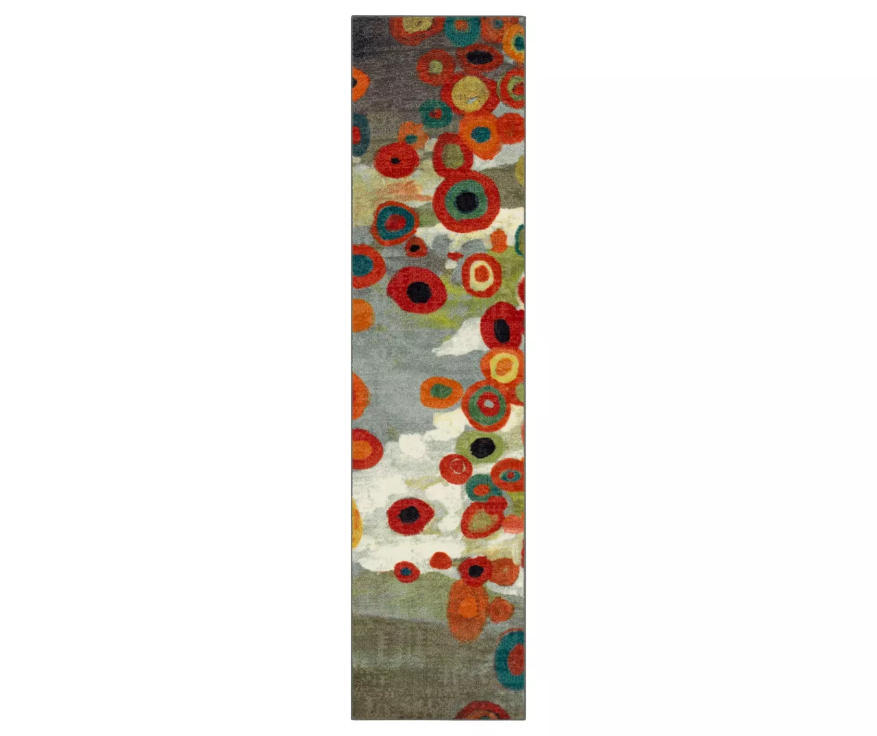 Mohawk Tossed Floral Orange & Multi-Color Area Rug 2 Mohawk Tossed Floral Orange & Multi-Color Area Rug - Image 2