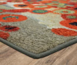 Mohawk Tossed Floral Orange & Multi-Color Area Rug 31 Mohawk Tossed Floral Orange & Multi-Color Area Rug -Carpet Promotion 810600627 A8 1