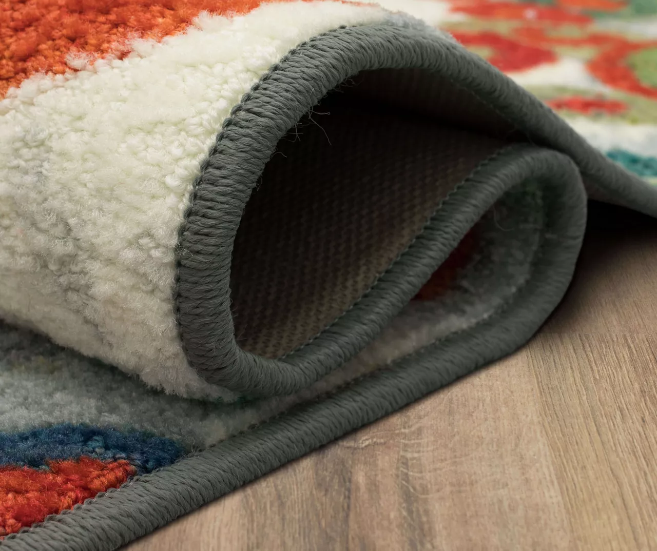 Mohawk Tossed Floral Orange & Multi-Color Area Rug 18 Mohawk Tossed Floral Orange & Multi-Color Area Rug - Image 18