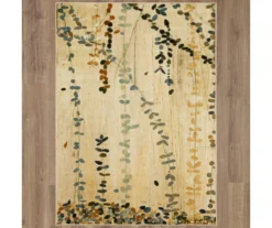 Mohawk Trailing Vines Beige & Green Botanical Area Rug 22 Mohawk Trailing Vines Beige & Green Botanical Area Rug -Carpet Promotion 810600637 A0 2 1