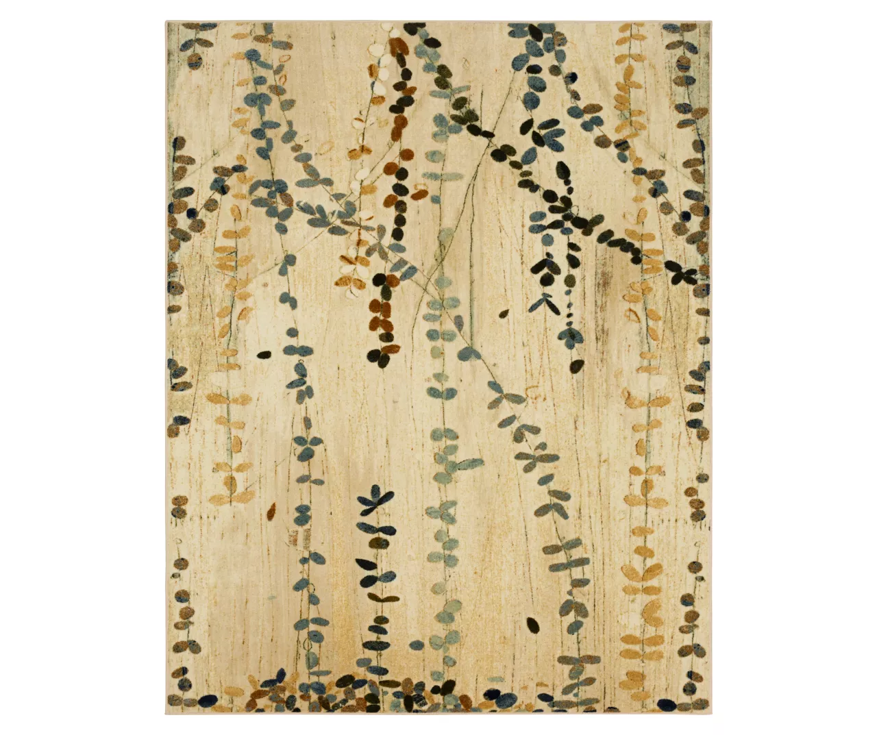 Mohawk Trailing Vines Beige & Green Botanical Area Rug 1 Mohawk Trailing Vines Beige & Green Botanical Area Rug