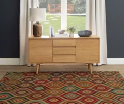 Larache Tan & Multi-Color Arabesque Area Rug, (5' X 8') -Carpet Promotion 810600639 A0 3