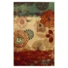 Pandora Earth-Tone Floral Area Rug, (5' X 8')
