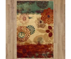 Mohawk Pandora Earth-Tone Floral Area Rug -Carpet Promotion 810600641 A0 2 1