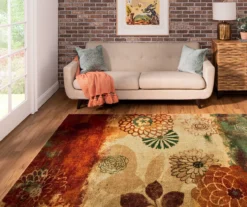 Mohawk Pandora Earth-Tone Floral Area Rug -Carpet Promotion 810600641 A0 3 1