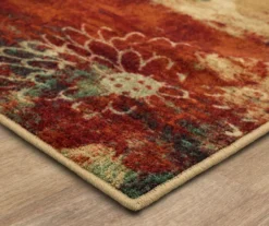 Pandora Earth-Tone Floral Area Rug, (5' X 8') -Carpet Promotion 810600641 A8 1