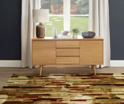 Mohawk Facets Earth-Tone Abstract Streak Area Rug -Carpet Promotion 810600645 A0 3 1