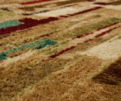 Facets Earth-Tone Abstract Streak Area Rug, (7.5' X 10') -Carpet Promotion 810600646 A8 3