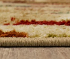 Facets Earth-Tone Abstract Streak Area Rug, (7.5' X 10') -Carpet Promotion 810600646 A8 4