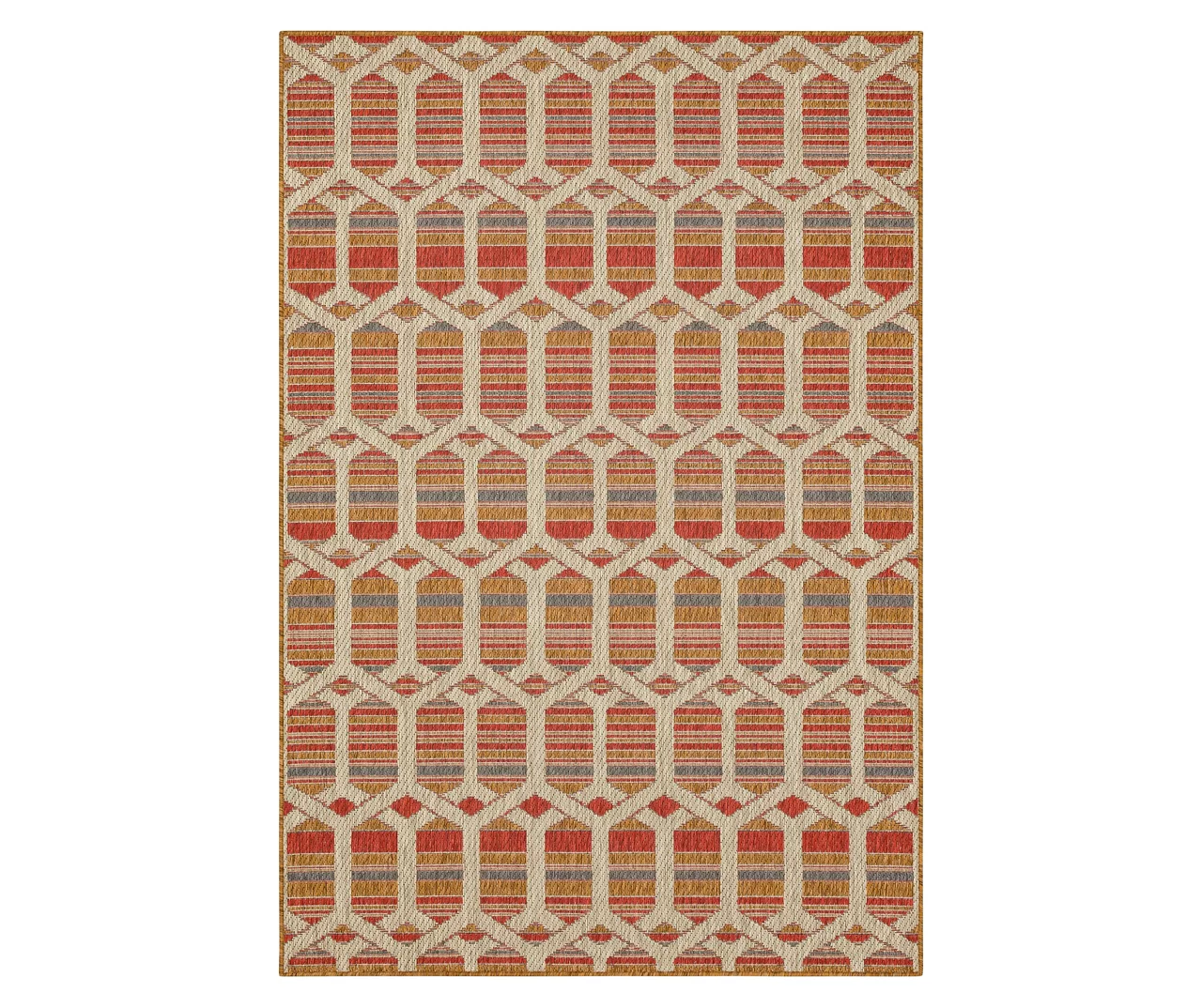 Mohawk Home Cabana Geo Rust Area Rug 3 Mohawk Home Cabana Geo Rust Area Rug - Image 3