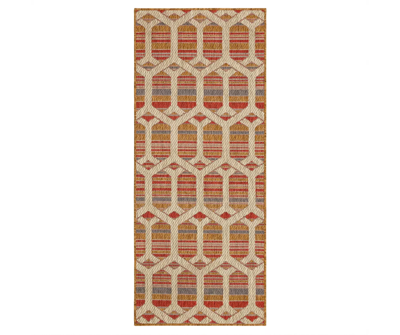 Mohawk Home Cabana Geo Rust Area Rug 4 Mohawk Home Cabana Geo Rust Area Rug - Image 4