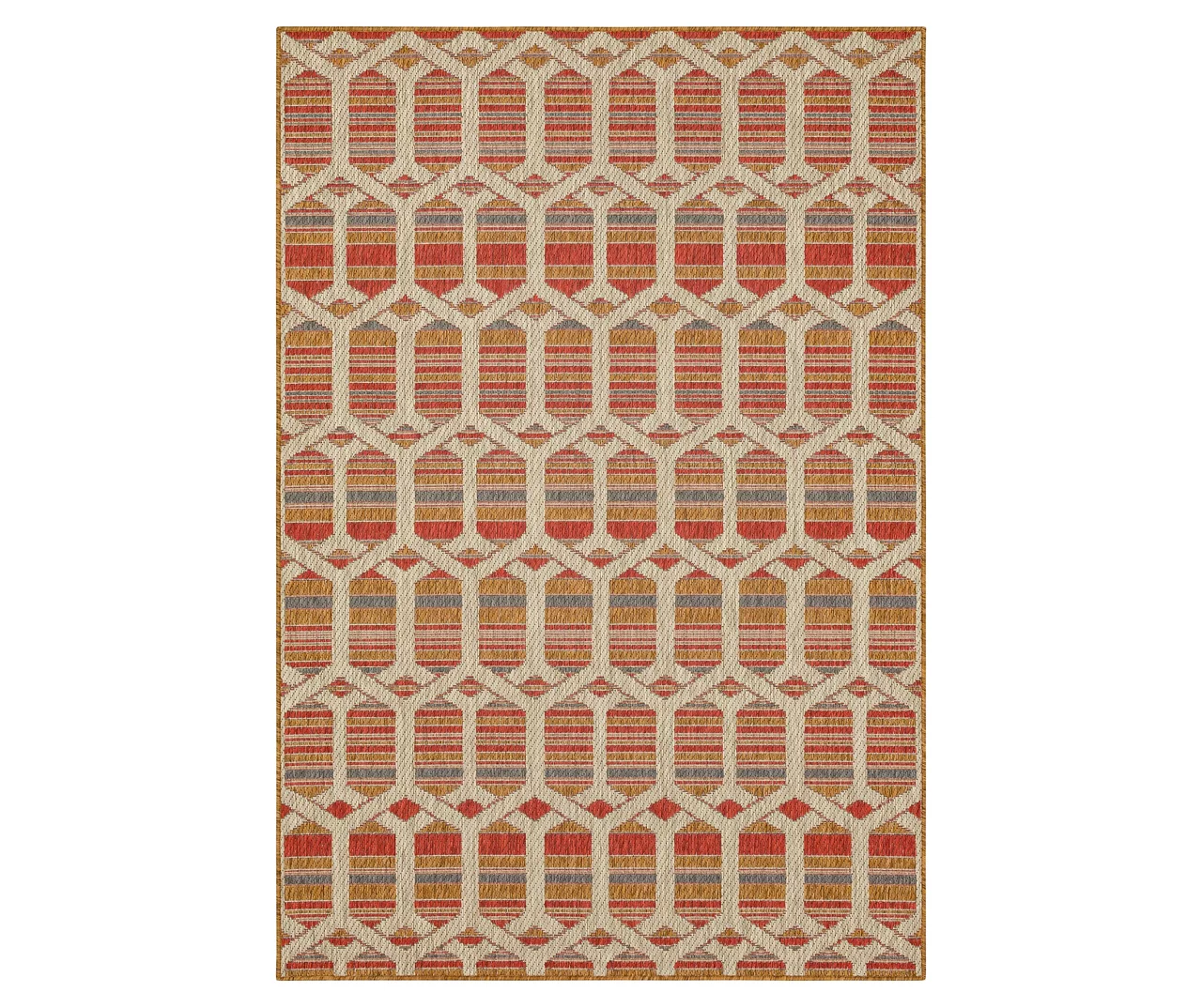 Mohawk Home Cabana Geo Rust Area Rug 1 Mohawk Home Cabana Geo Rust Area Rug