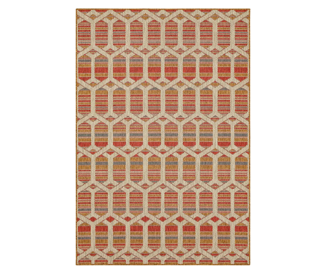 Mohawk Home Cabana Geo Rust Area Rug 2 Mohawk Home Cabana Geo Rust Area Rug - Image 2