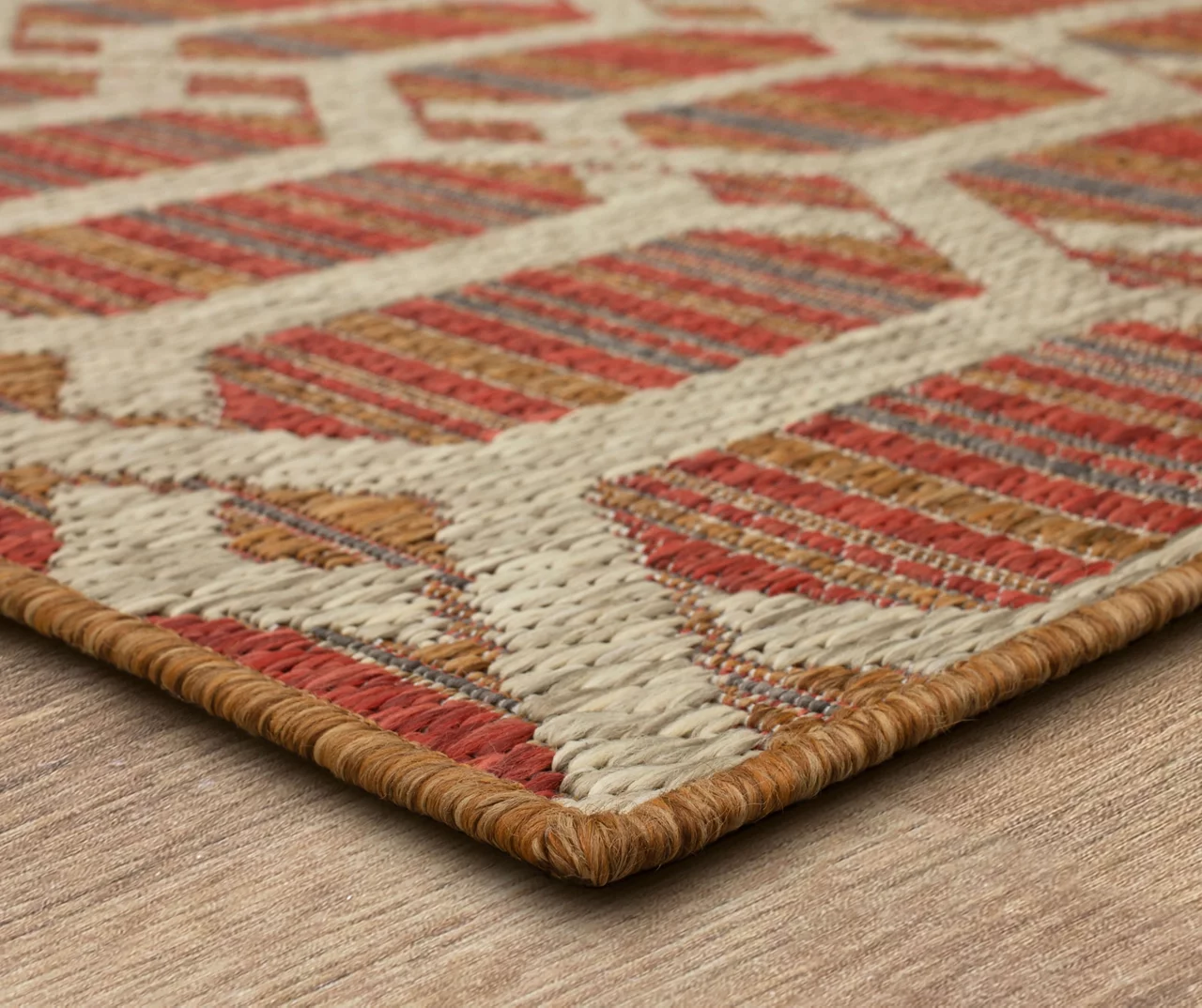 Mohawk Home Cabana Geo Rust Area Rug 11 Mohawk Home Cabana Geo Rust Area Rug - Image 11