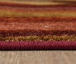 Picasso Wine & Brown Abstract Area Rug, (2' X 5') -Carpet Promotion 810600661 A8 4