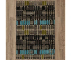 Mohawk Carlton Lagoon Blue & Brown Abstract Area Rug -Carpet Promotion 810600687 A0 2