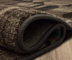 Carlton Lagoon Blue & Brown Abstract Area Rug, (8' X 11') -Carpet Promotion 810600687 A8 5 1