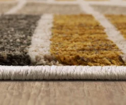 Crescent Oyster Taupe & Mustard Abstract Area Rug, (8' X 11') 12 Crescent Oyster Taupe & Mustard Abstract Area Rug, (8' X 11') -Carpet Promotion 810600689 A8 4