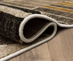 Crescent Oyster Taupe & Mustard Abstract Area Rug, (8' X 11') 13 Crescent Oyster Taupe & Mustard Abstract Area Rug, (8' X 11') -Carpet Promotion 810600689 A8 5