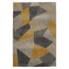 Mohawk Downtown Mustard & Gray Geometric Area Rug