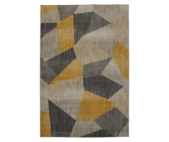 Mohawk Downtown Mustard & Gray Geometric Area Rug