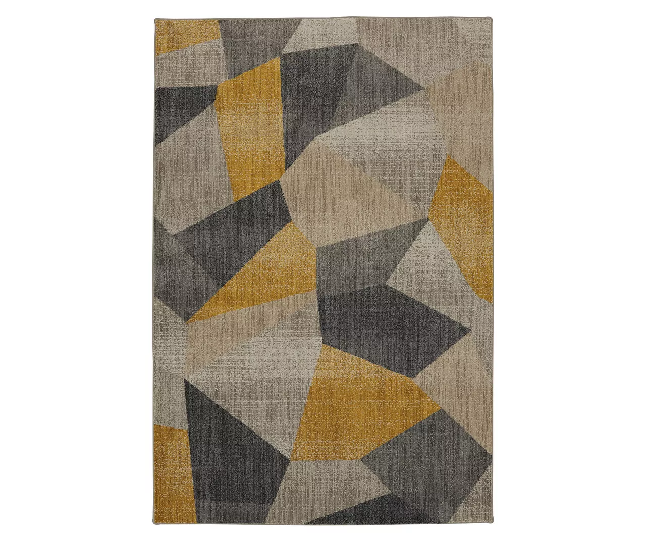 Downtown Mustard & Gray Geometric Area Rug, (8' X 11') 1 Downtown Mustard & Gray Geometric Area Rug, (8' X 11')