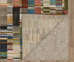 Mohawk Iola Blue & Red Multi-Color Lines Area Rug -Carpet Promotion 810600692 A8 2