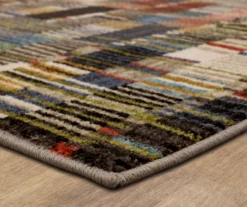 Mohawk Iola Blue & Red Multi-Color Lines Area Rug -Carpet Promotion 810600693 A8 1