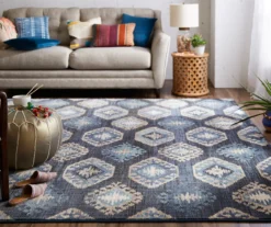 Mohawk Ion Admiral Navy & Gray Geometric Area Rug -Carpet Promotion 810600694 A0 3