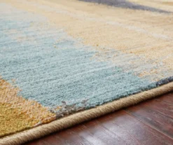 Mohawk Odin Lagoon Blue & Tan Abstract Area Rug -Carpet Promotion 810600699 A8 4