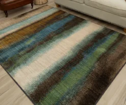 Mohawk Odin Gunmetal & Green Abstract Area Rug -Carpet Promotion 810600700 A0 4