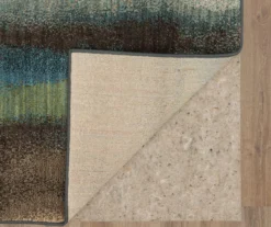 Odin Gunmetal & Green Abstract Area Rug, (8' X 11') -Carpet Promotion 810600701 A8 2 1