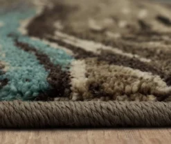 Mohawk Amos Lagoon Blue & Brown Wavy Stripe Area Rug 21 Mohawk Amos Lagoon Blue & Brown Wavy Stripe Area Rug -Carpet Promotion 810600702 A8 4