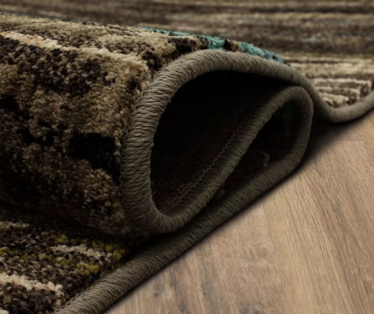 Mohawk Amos Lagoon Blue & Brown Wavy Stripe Area Rug 15 Mohawk Amos Lagoon Blue & Brown Wavy Stripe Area Rug - Image 15