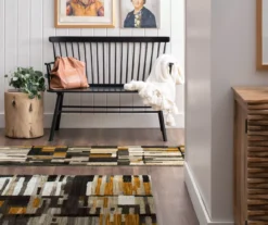 Mohawk Bacchus Mustard & Gray Color Block Area Rug -Carpet Promotion 810600704 A0 3