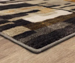 Mohawk Bacchus Mustard & Gray Color Block Area Rug -Carpet Promotion 810600704 A8 1