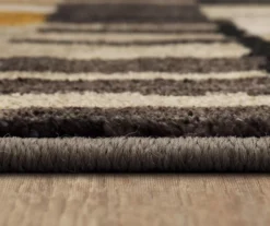 Mohawk Bacchus Mustard & Gray Color Block Area Rug -Carpet Promotion 810600704 A8 4